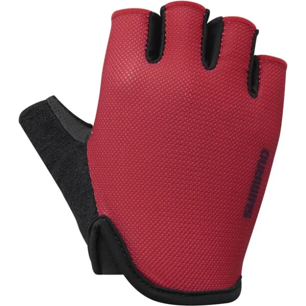 solde en ligne Shimano Airway Gants Courts Rembourrés Enfant, Rouge/noir 1