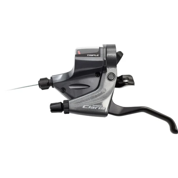 magasin pas cher Shimano Claris ST-RS200/-RS203 Leviers De Frein / De Vitesse Gauche 3 Vitesses, Gris 1