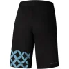 excellente qualité Shimano Sayama Printed Short Femme, Noir/bleu 7