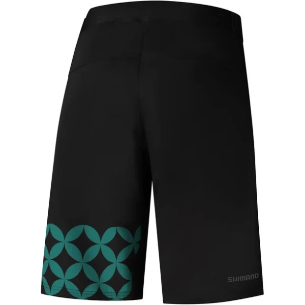 Shimano Sayama Printed Short Femme, Noir/vert en vente 1