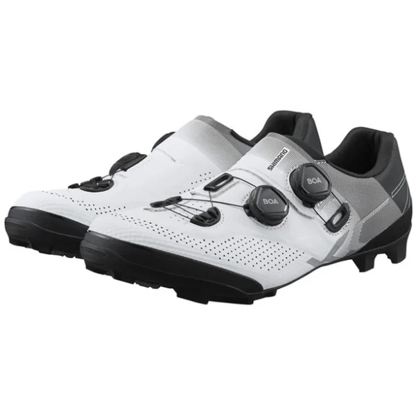 Couleurs variées Shimano SH-XC702 Chaussures, Blanc/noir 3