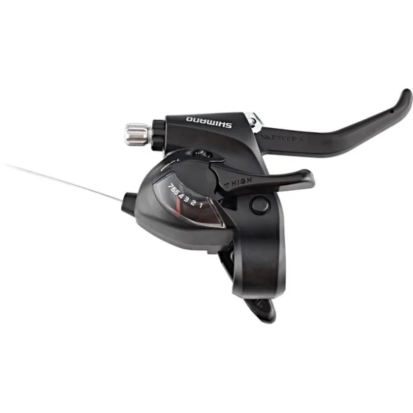 Shimano ST-EF41 Leviers De Frein / De Vitesse Droite 7 Vitesses, Noir soldes pas cher 1