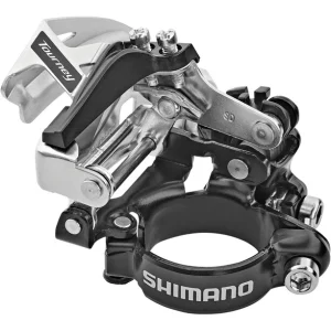 a Prix Discount Shimano Tourney FD-TY710 Dérailleur Avant Collier Top Swing 66-69° 7/8 Vitesses 7