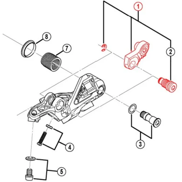 Retour Facile et Gratuit Shimano XTR RD-M981 Patte De Dérailleur 1